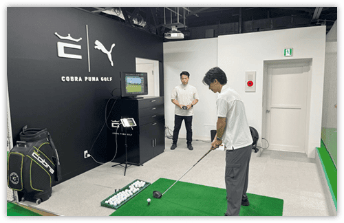 スイングとマイクラブの確認